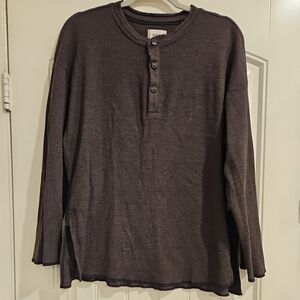 BDG Long Sleeve Henley Shirt
